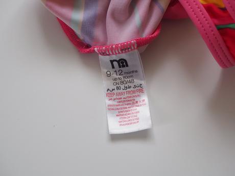 Jednodílné plavky vel 80, mothercare,80