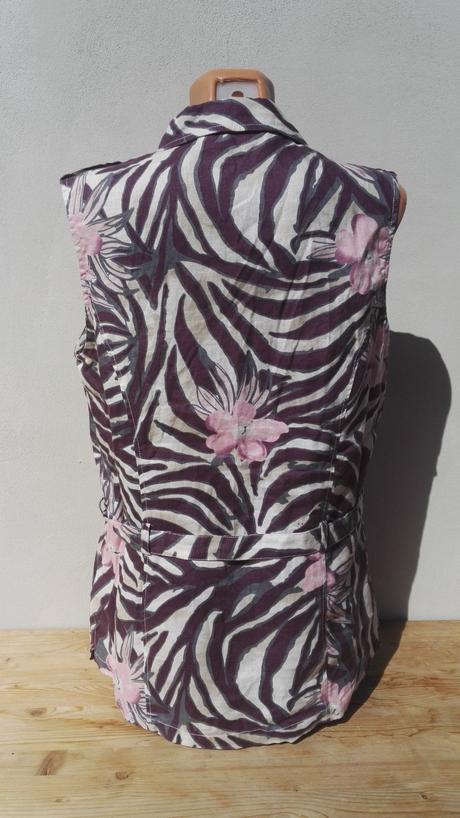 Lněný košilový top blůzka forgelt - vel.xl, xl