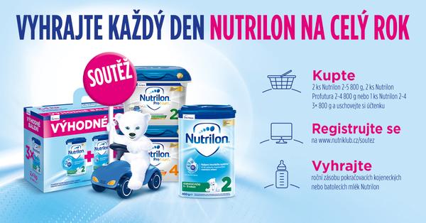 VYHRAJTE zásoby Nutrilonu na CELÝ ROK!