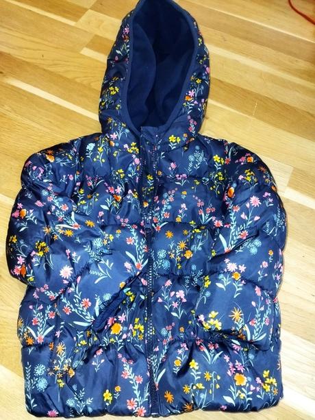 Zimní bunda s květy 86 st.bernard, next,86