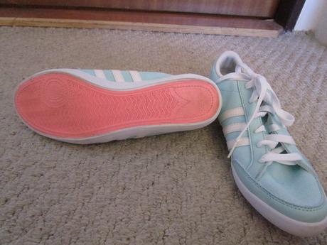 Pěkné sv. zelené látkové tenisky zn. adidas, adidas,37