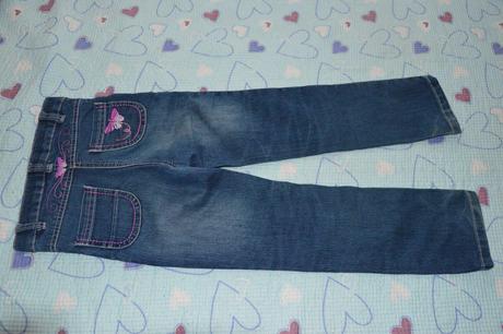 Džíny s vysokým sedem, výšivkou, regulace, lupilu,116