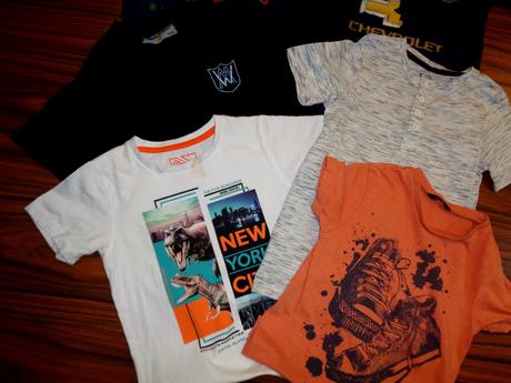 Trička s krátkým rukávem pro kluka 6 kusů, 116