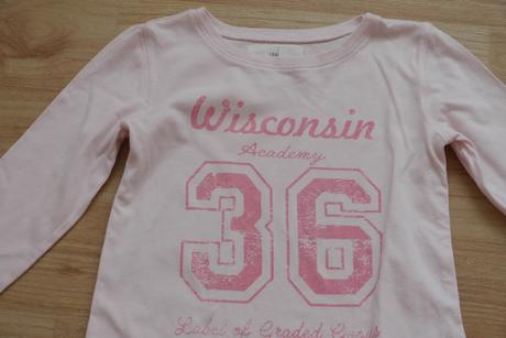 Světle růžové triko dlouhý rukáv h&m 86/92, h&m,86