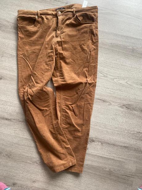 Pěkné světle hnědé kalhoty marks & spencer 48/xxl, marks & spencer,48