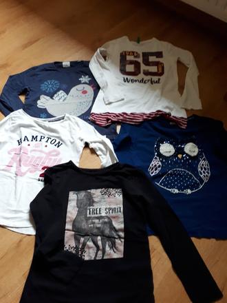 5x tričko s dlouhým rukávem, benetton,134