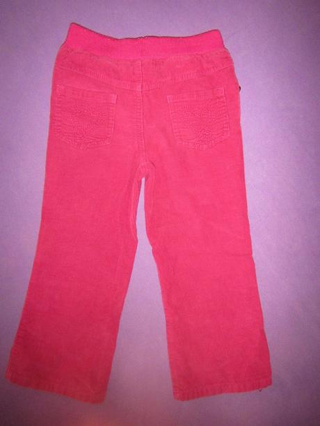 Růžové manžestrové kalhoty-manžestráky, 104, cherokee,104