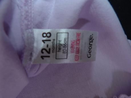 Lila bavlněné tričko vel. 86, george,86