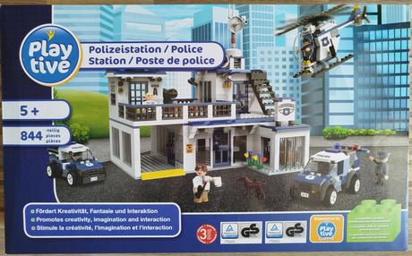 Stavebnice playtive "lego"- policejní stanice,