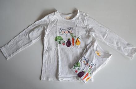 Bavlněná trička s veselými vitamíny - 2ks, tcm,110