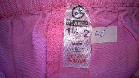 7 x kalhoty / manžestráky, 86/92, 86