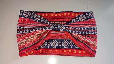 Ch21 elegantní široká boho čelenka - strečová,