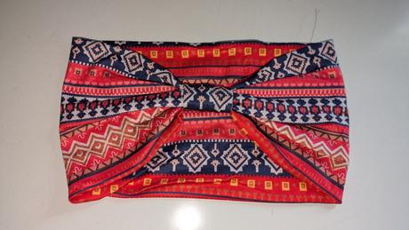 Ch21 elegantní široká boho čelenka - strečová,