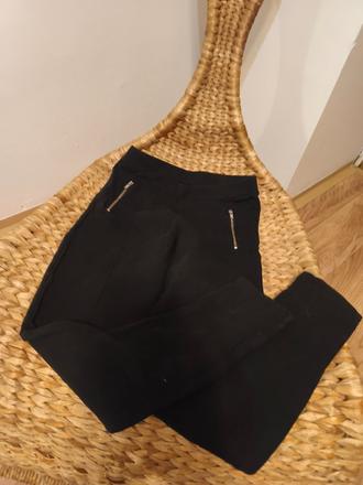 Černé džegíny se zipy, legíny s puky lindex, lindex,140