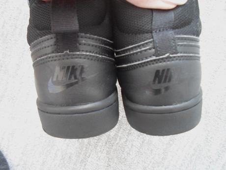 Černé kotníčkové boty tenisky botasky, nike,38