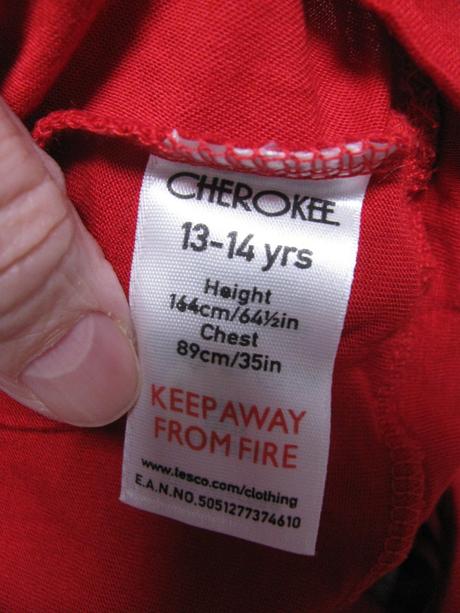 Letní elastická červená halenka, cherokee,164