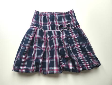 Nabíraná flanelová sukně vel. 152-158-164, 158