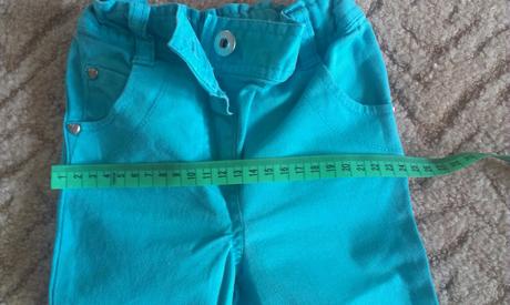 Krásné riflové kalhoty vel.92 top stav, f&f,92