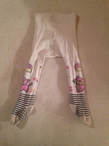 Dívčí punčocháče kočka a květy a sluníčko, 80