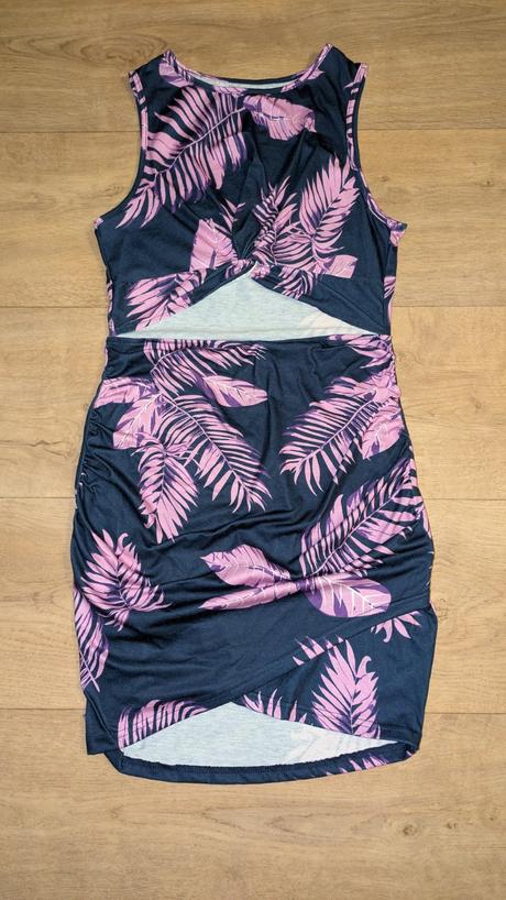 Trikové šaty shein s průstřihem vel. s, s