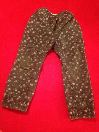 Dívčí zateplené kalhoty vločky, lupilu,92