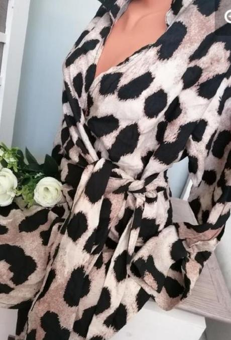 Tygrované šaty, h&m,s