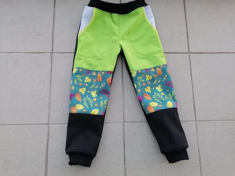 Softshellové kalhoty vel 116 /122 zimní, 116 / 122