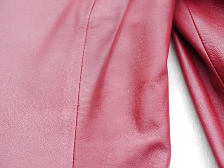 Cervene kozene sako, mango,38