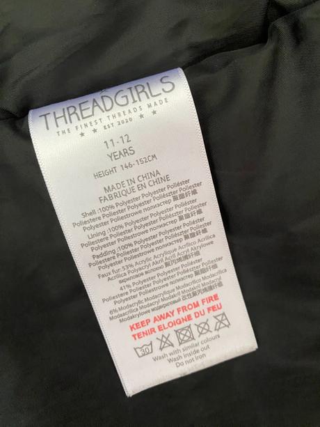 Dívčí zimní parka threadgirls (11 - 12 let), 146
