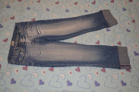 146 152 elastické kratší džíny 7/8, 152