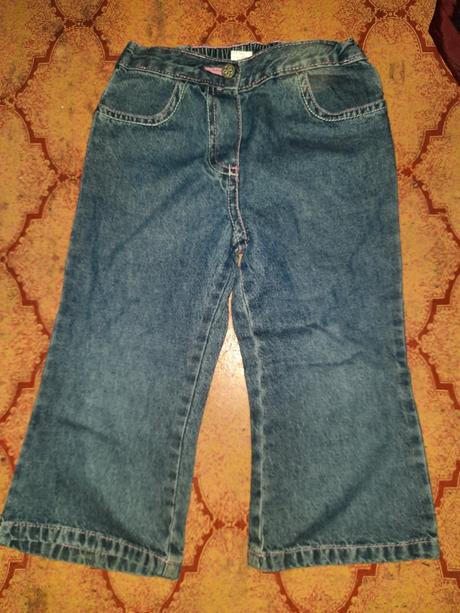 Dívčí rifle s kapsami vel. 92 - 98, george,92