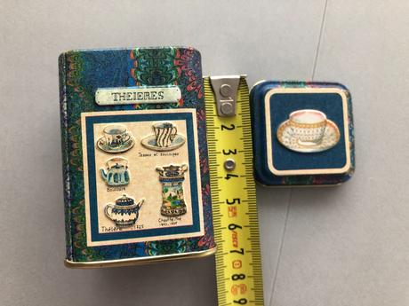 8dílů čaj.souprava tác+prostírání+dóza modráanglie, 