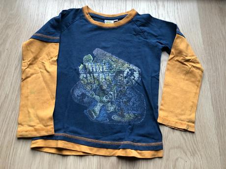 Modré tričko na doma 42 cm, disney,110