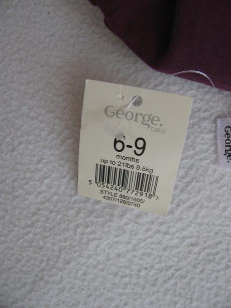 Dívčí vínové zateplené manšestrové kalhoty, george,74