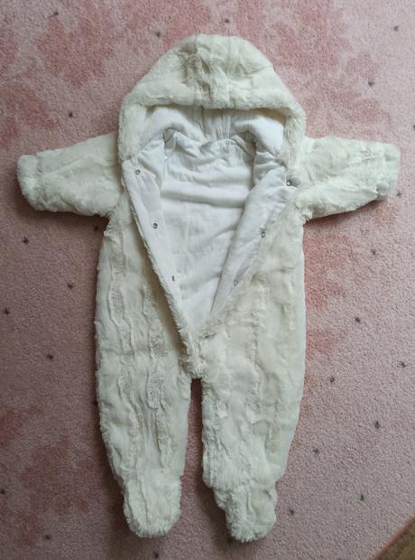 Plyšový overal vel. 68 (3-6 měs), next,68