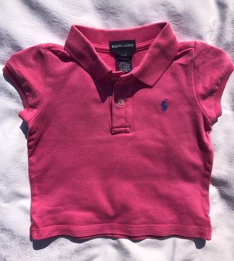 Dívčí sytě růžové tričko ralph lauren, vel. 3 roky, ralph lauren,98
