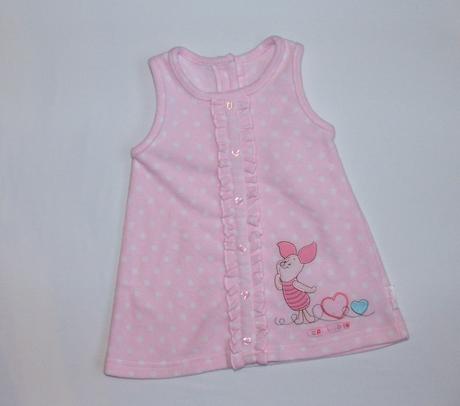 P446 flísové šaty vel. 74, disney,74