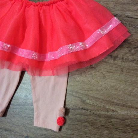 Legíny s neon tylovou sukýnkou, 68