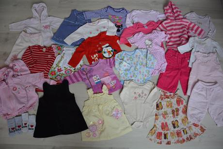 Mix balík holčička 3-6m 24ks, 68–80