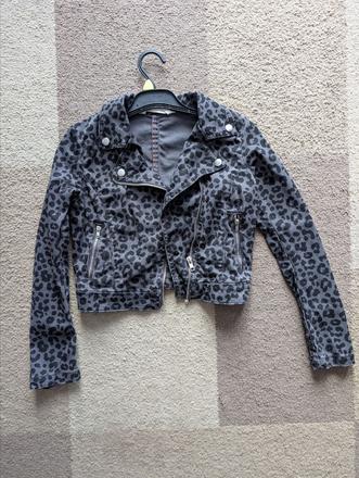 Džínová zvířecí bunda, h&m,152