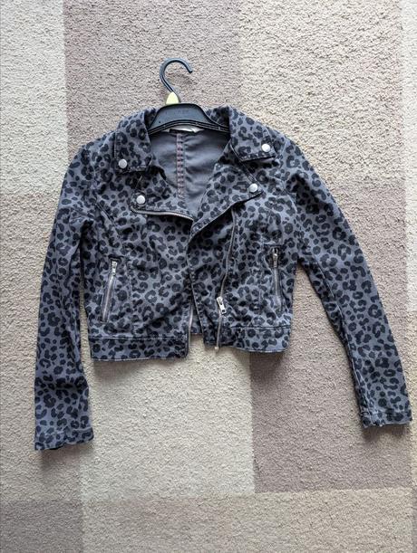 Džínová zvířecí bunda, h&m,152