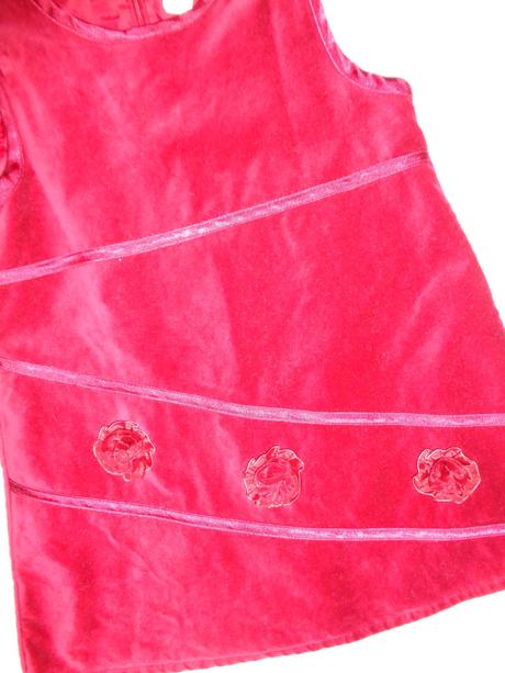 Luxusní červené sametové šaty, baby club,92