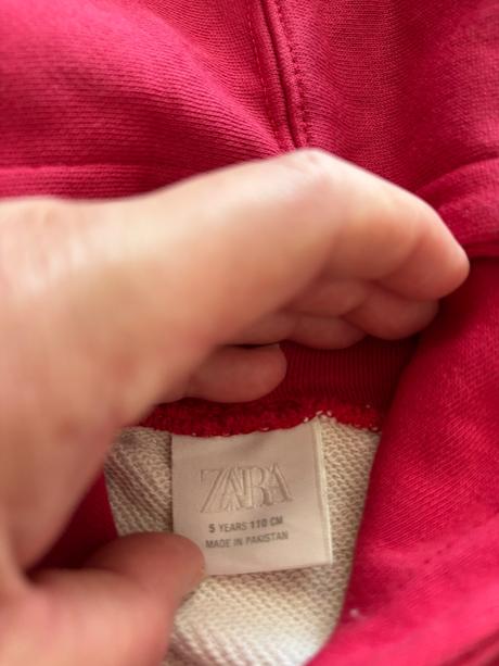 K11/ mikina krásná zn. zara - v.5 let, zara,110