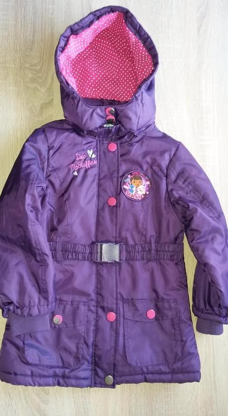 Bunda - kabát s doktorkou plyšákovu vel. 116, disney,116