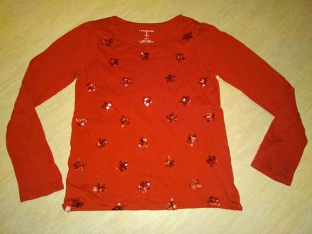 Červené triko a mikina 116/122, 116