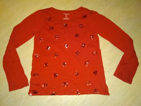 Červené triko a mikina 116/122, 116