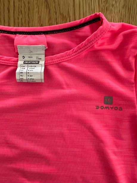 Funkční triko růžové - neon decathlon vel. 116/122, decathlon,116