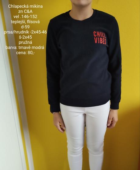 Flísová mikina-146-152, c&a,146