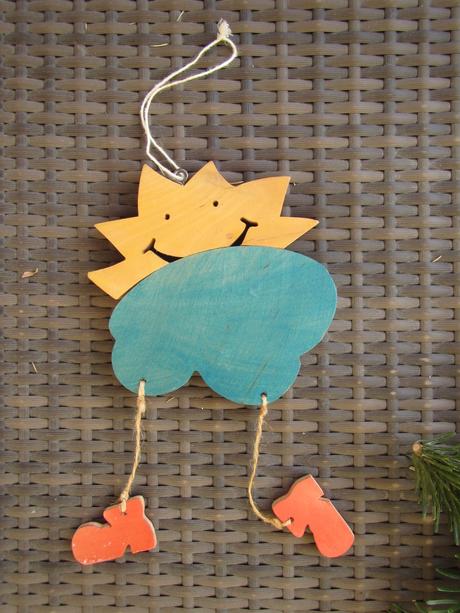 Sluníčko a obláček dekorace, 