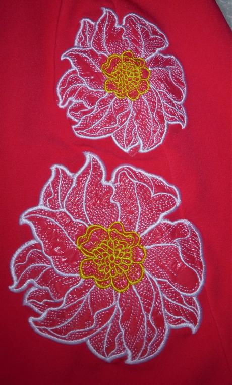 Luxusní sukně s kytkama - vel.l, l